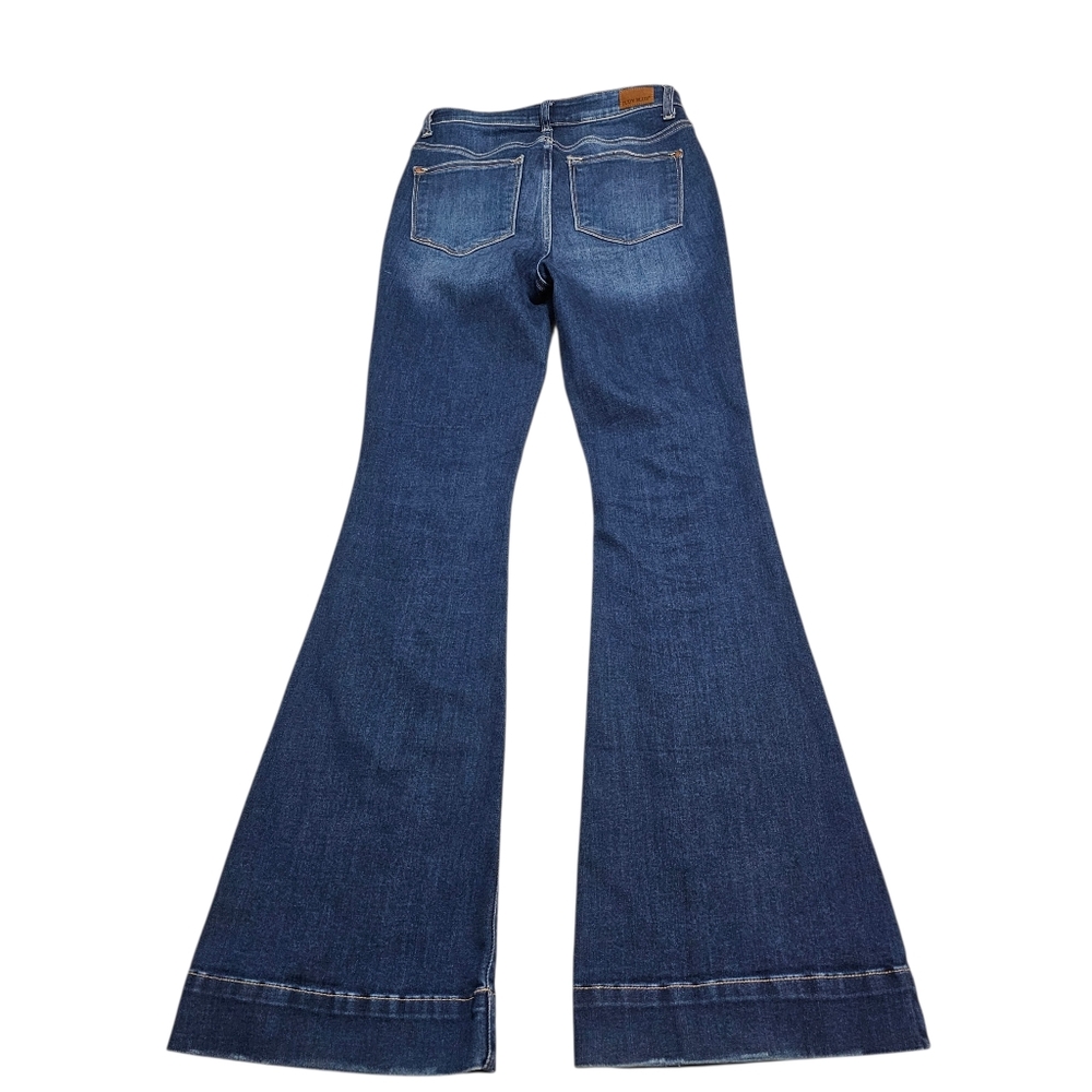 Judy Blue High-Rise Dark Wash Flare Jeans Style JB82395DK Sz 3/26 - Picture 2 of 5